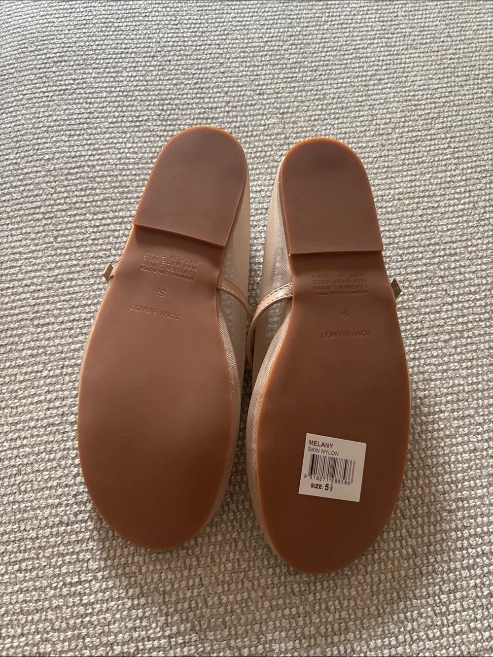 Melany Flat in Skin by Tony Bianco   Mary Jane Flat Ballet Shoe